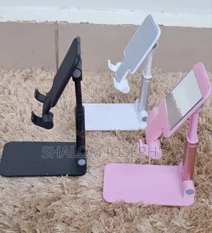 Foldable/ Extendable Mobile Phone Stand. Black