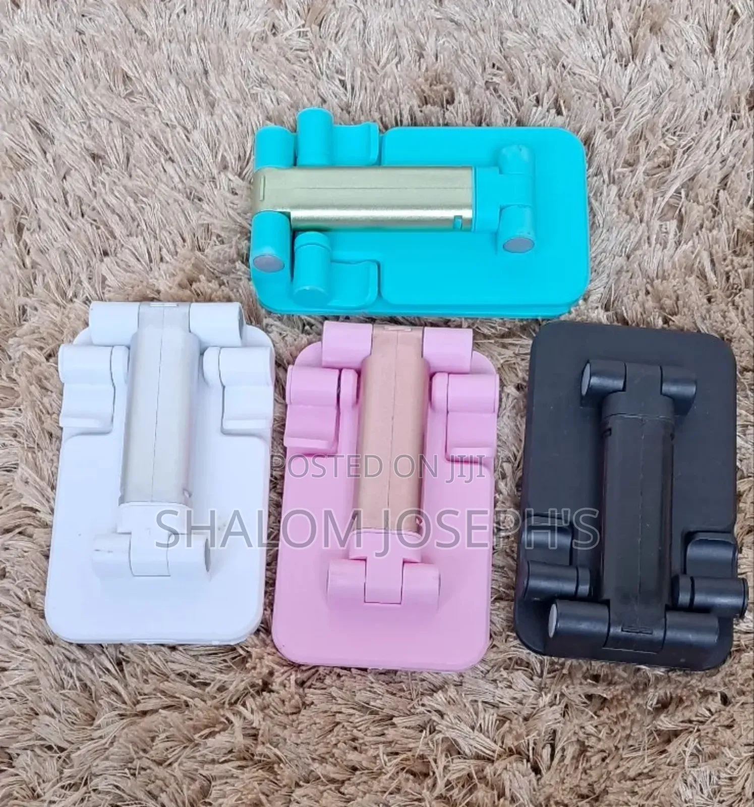 Foldable/ Extendable Mobile Phone Stand. Black