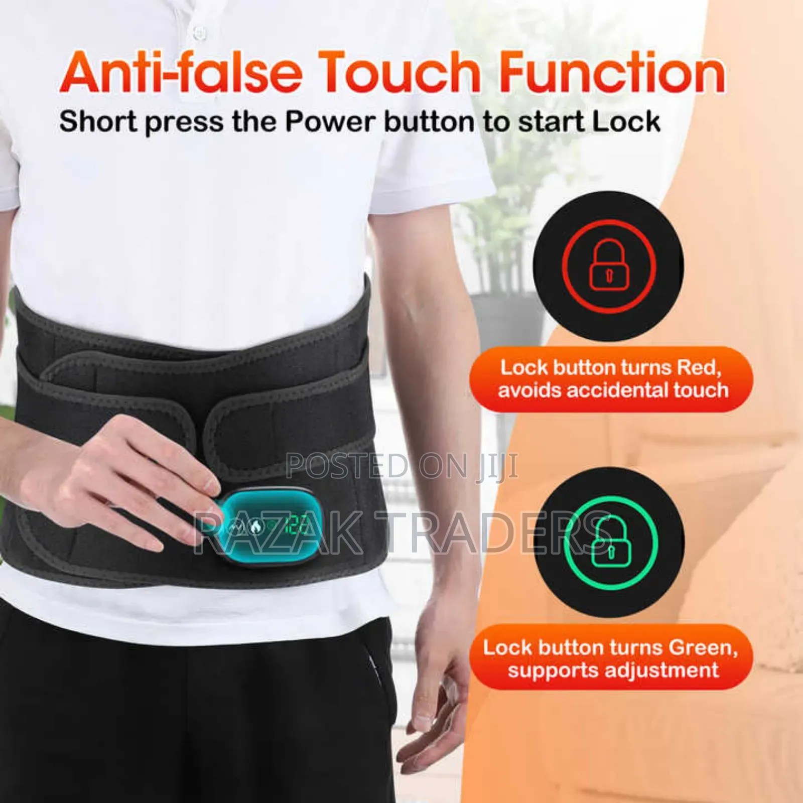 Electric Infrared Heating Waist Massage Belt Vibration