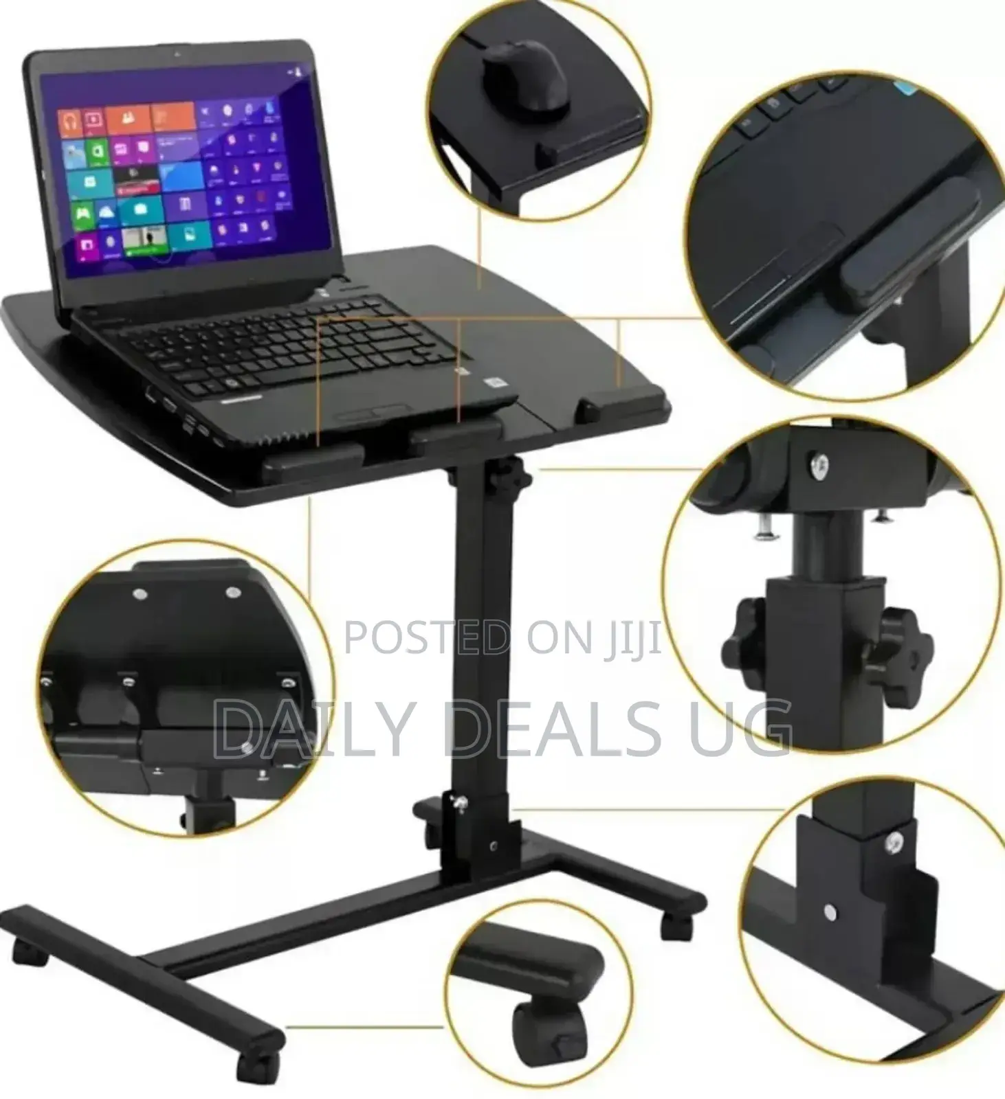 Black Adjustable Laptop Table