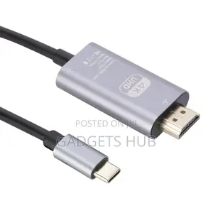 Type-C to HDMI Video Audio Braided 60hz HDTV Cable
2m