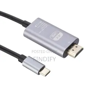 Type-C to HDMI Video Audio Braided 60hz HDTV Cable
2m