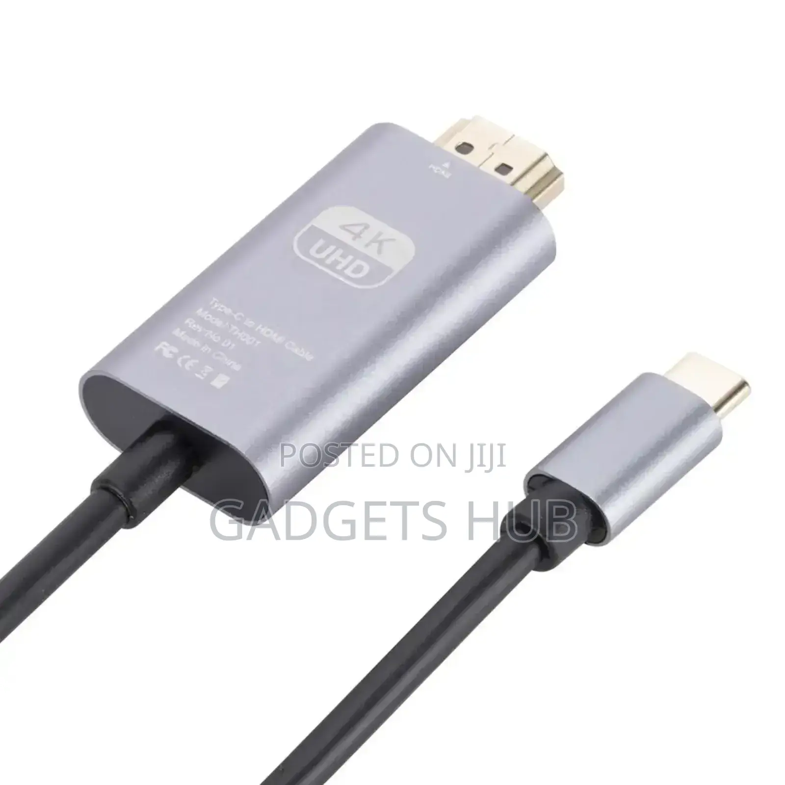 Type-C to HDMI Video Audio Braided 60hz HDTV Cable
2m