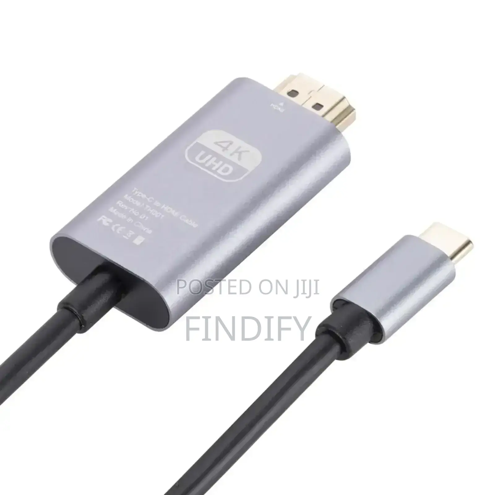 Type-C to HDMI Video Audio Braided 60hz HDTV Cable
2m