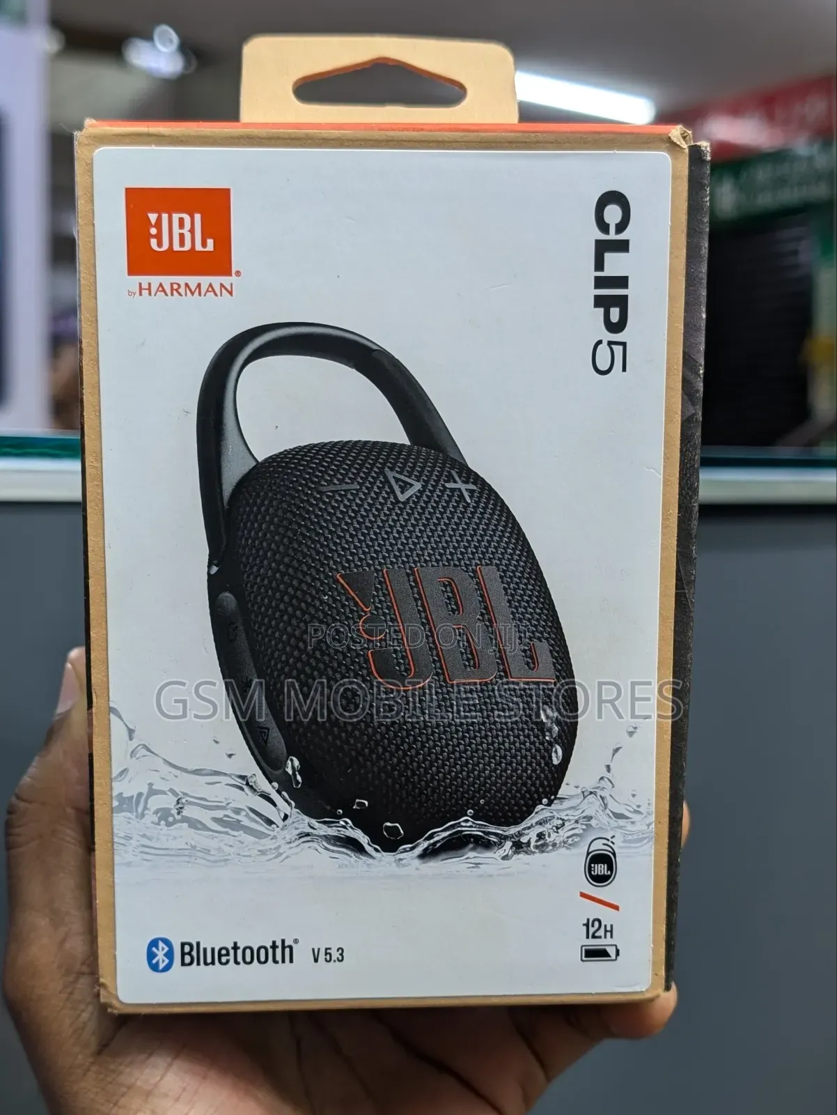 JBL Clip 5 Ultra-Portable Waterproof Dustproof Heavy Bass