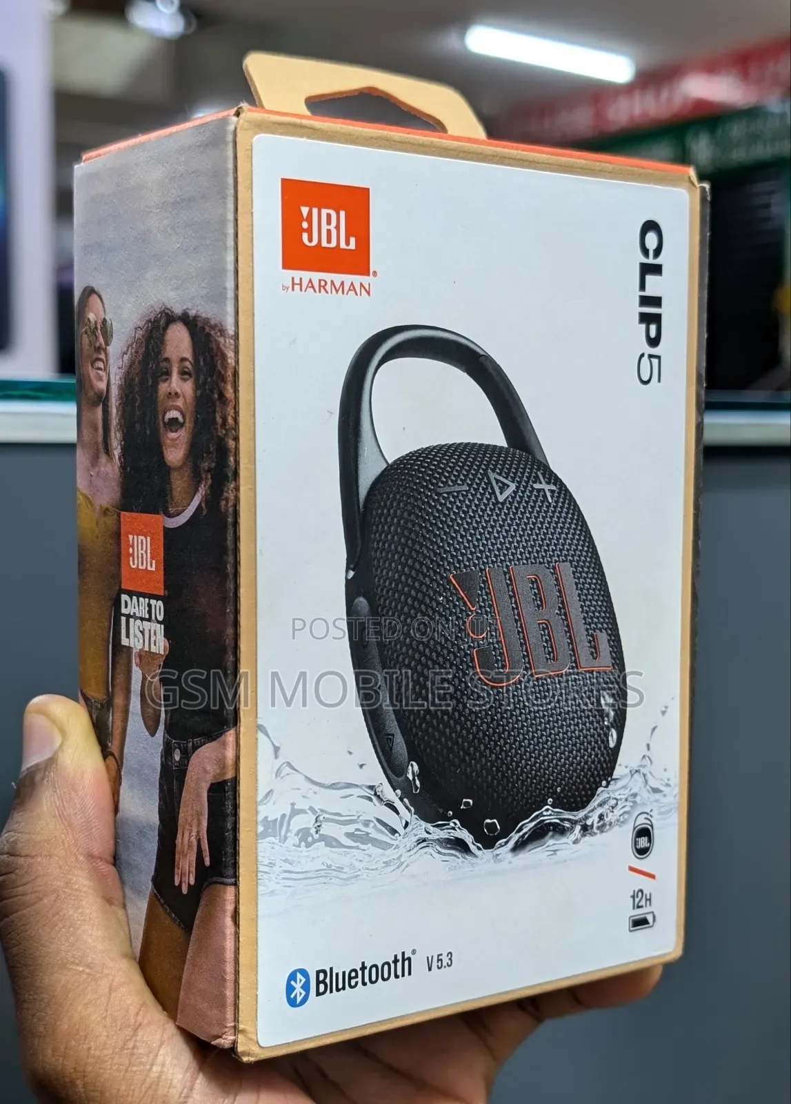 JBL Clip 5 Ultra-Portable Waterproof Dustproof Heavy Bass