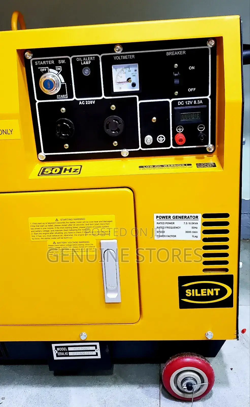8kva Kipor Super Silent Generator/ Kde 7000t