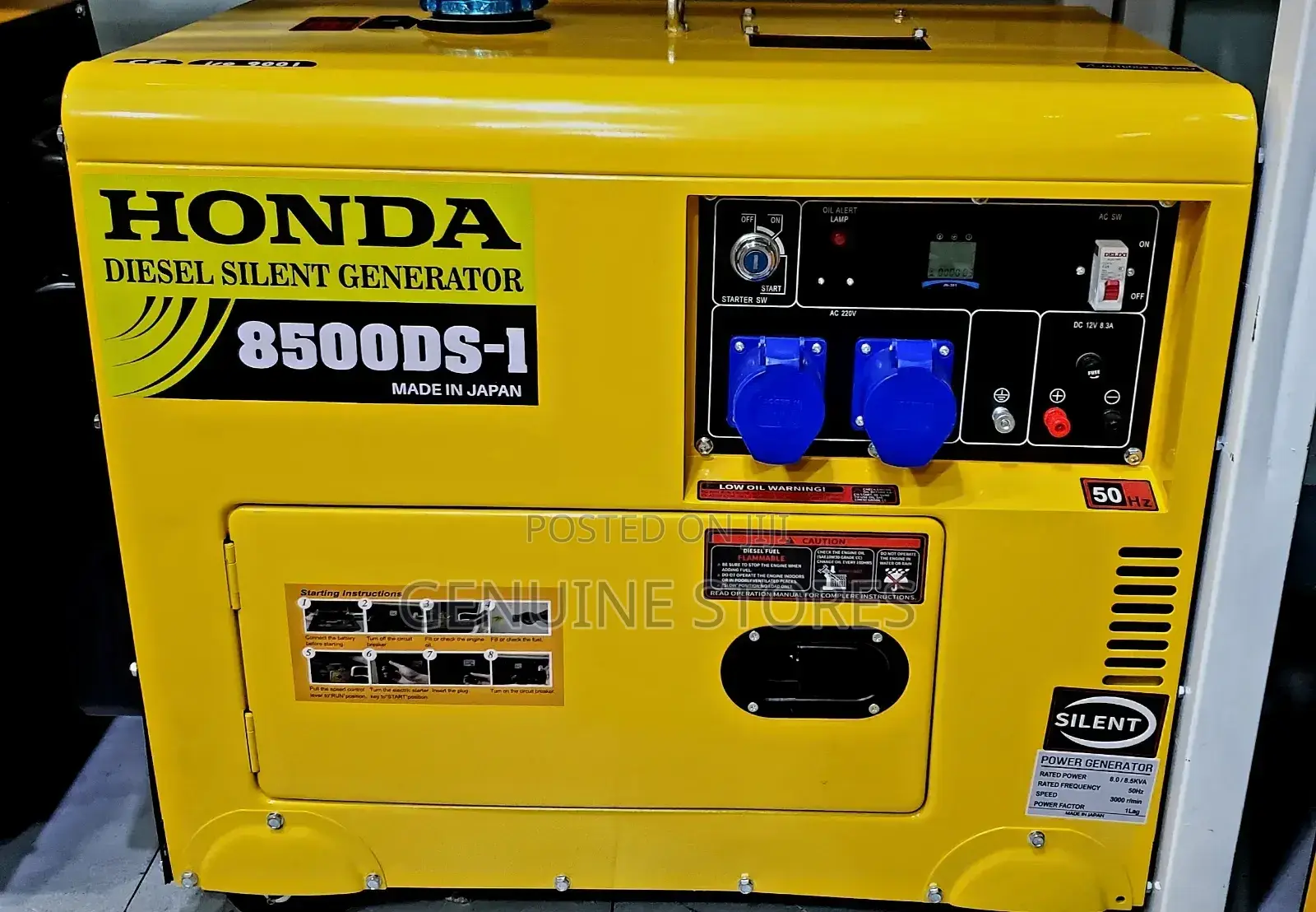 8.5kva Honda Diesel Silent Generator 8500dsi