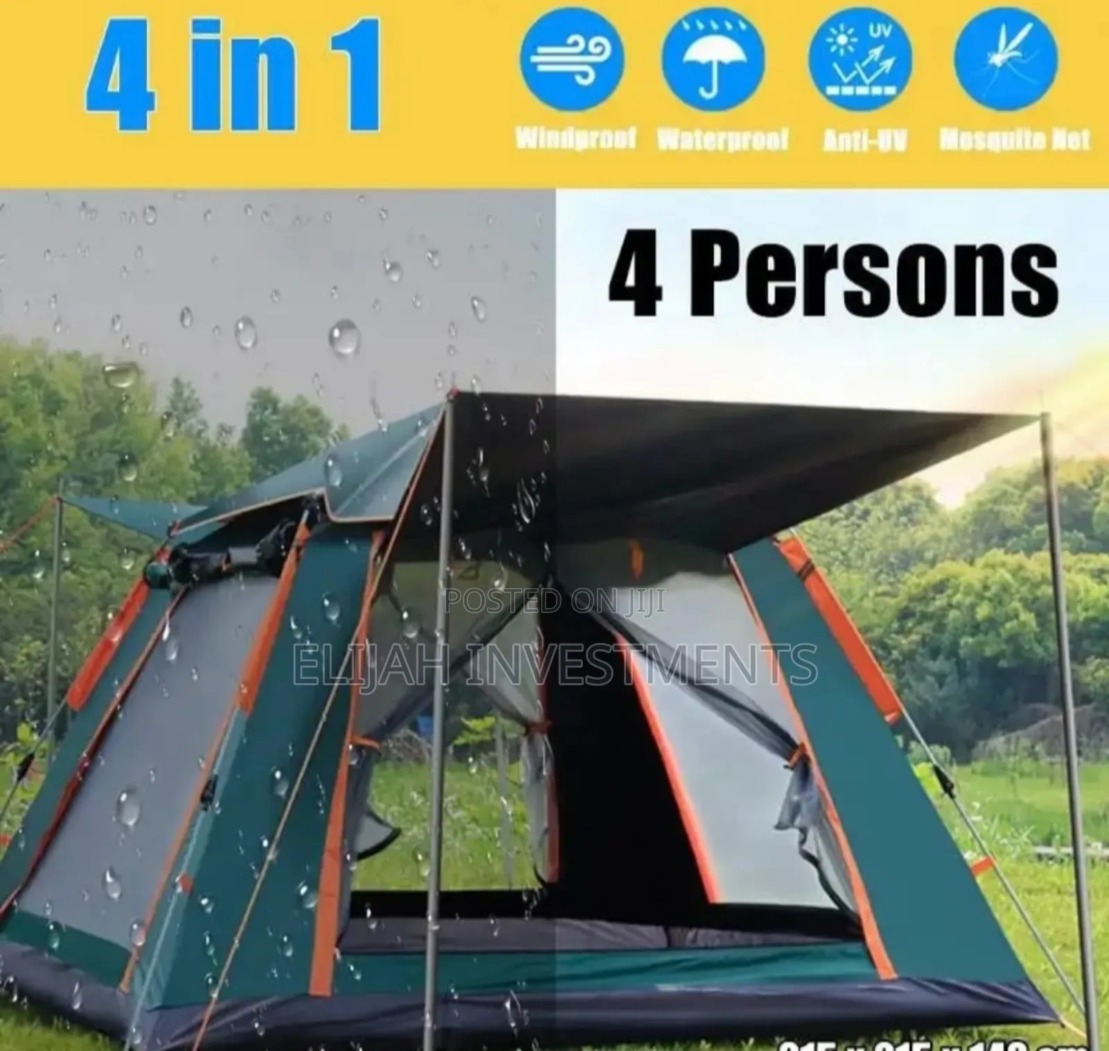 Brand New Family Camping Automatic Polo Up Tent.