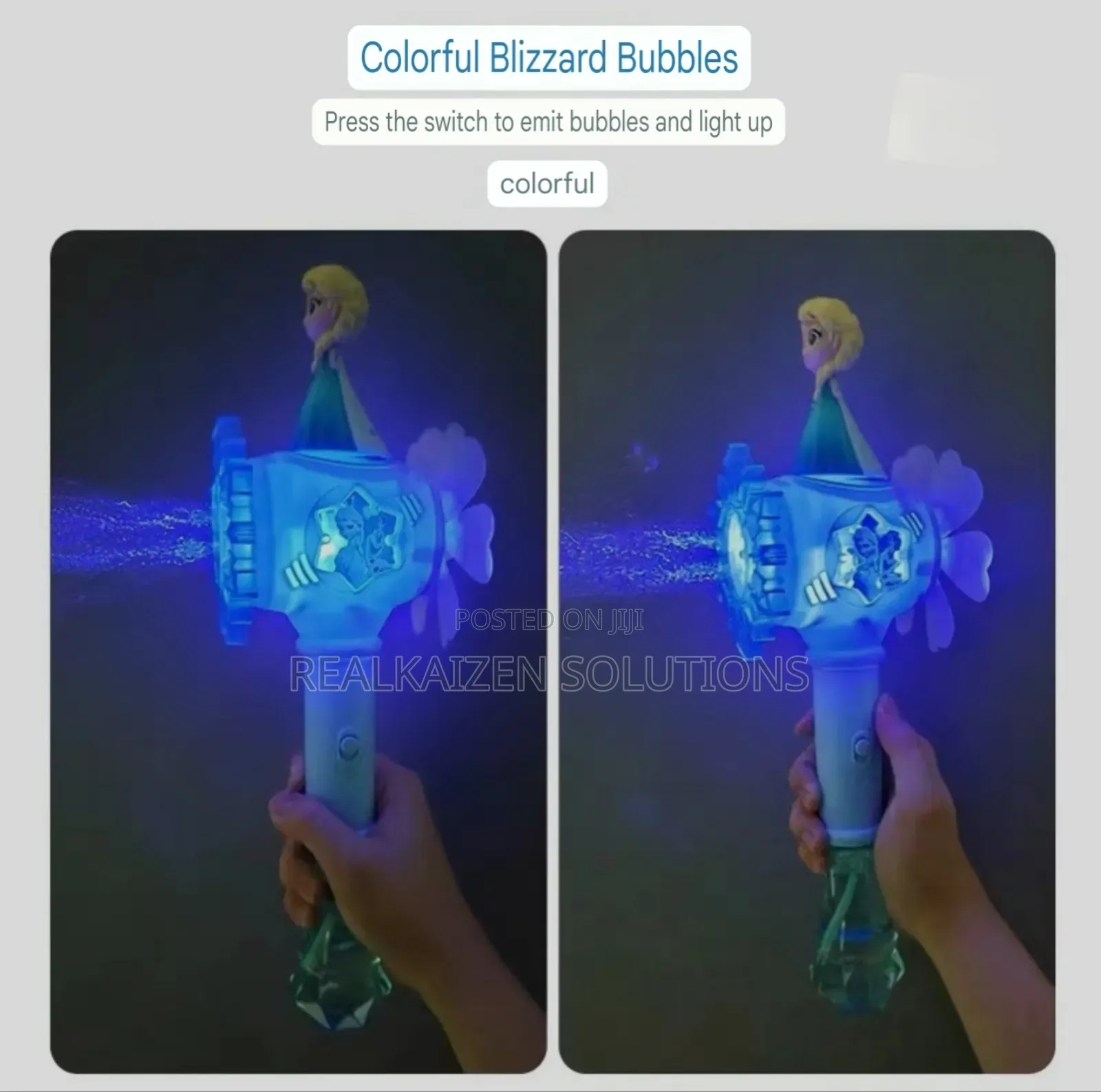 DISNEY Princess Frozen Windmill Magic Bubble Wand Elsa Toy