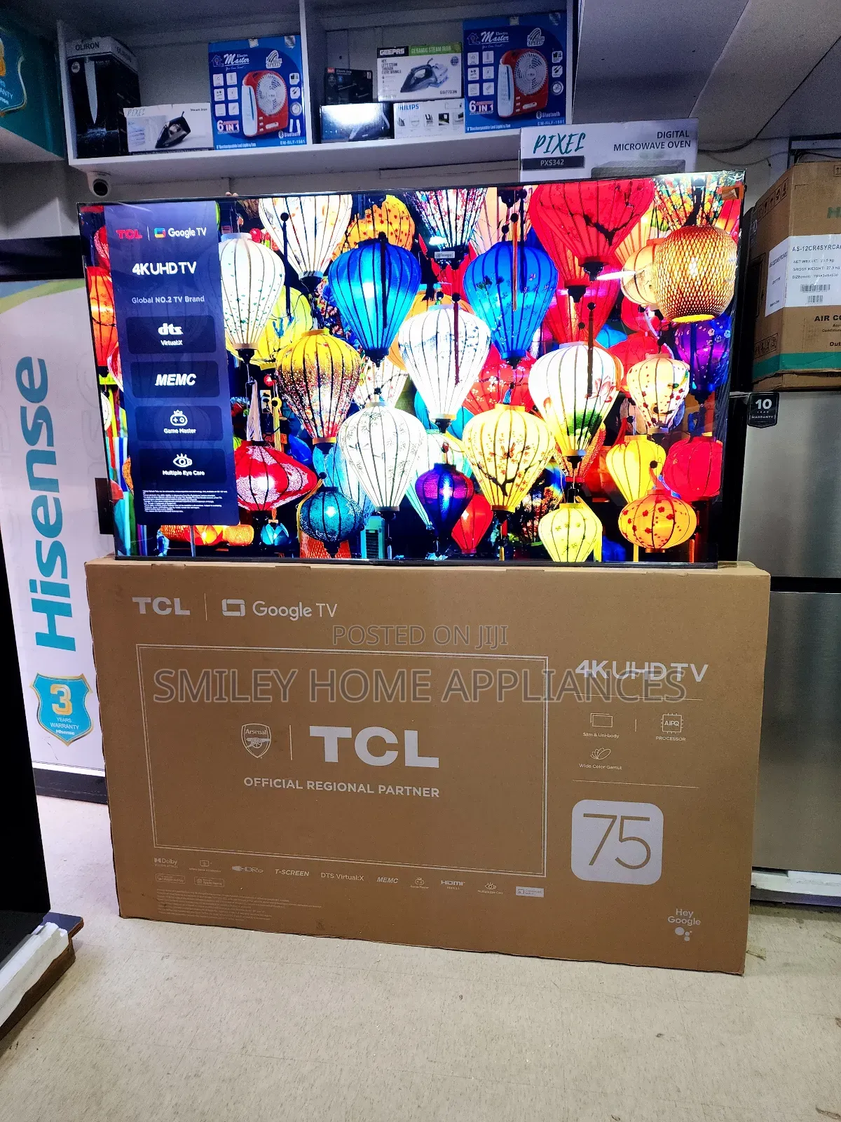 TCL 75inches Smart Google TV