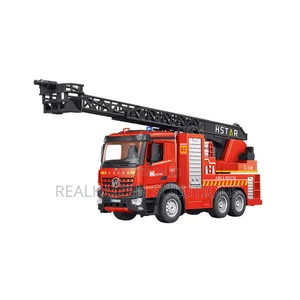 11ch Remote CTRL Fire Truck Ladder With Water Spray Sounds