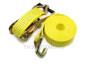 10meters Yellow Ratchet Cargo Belts