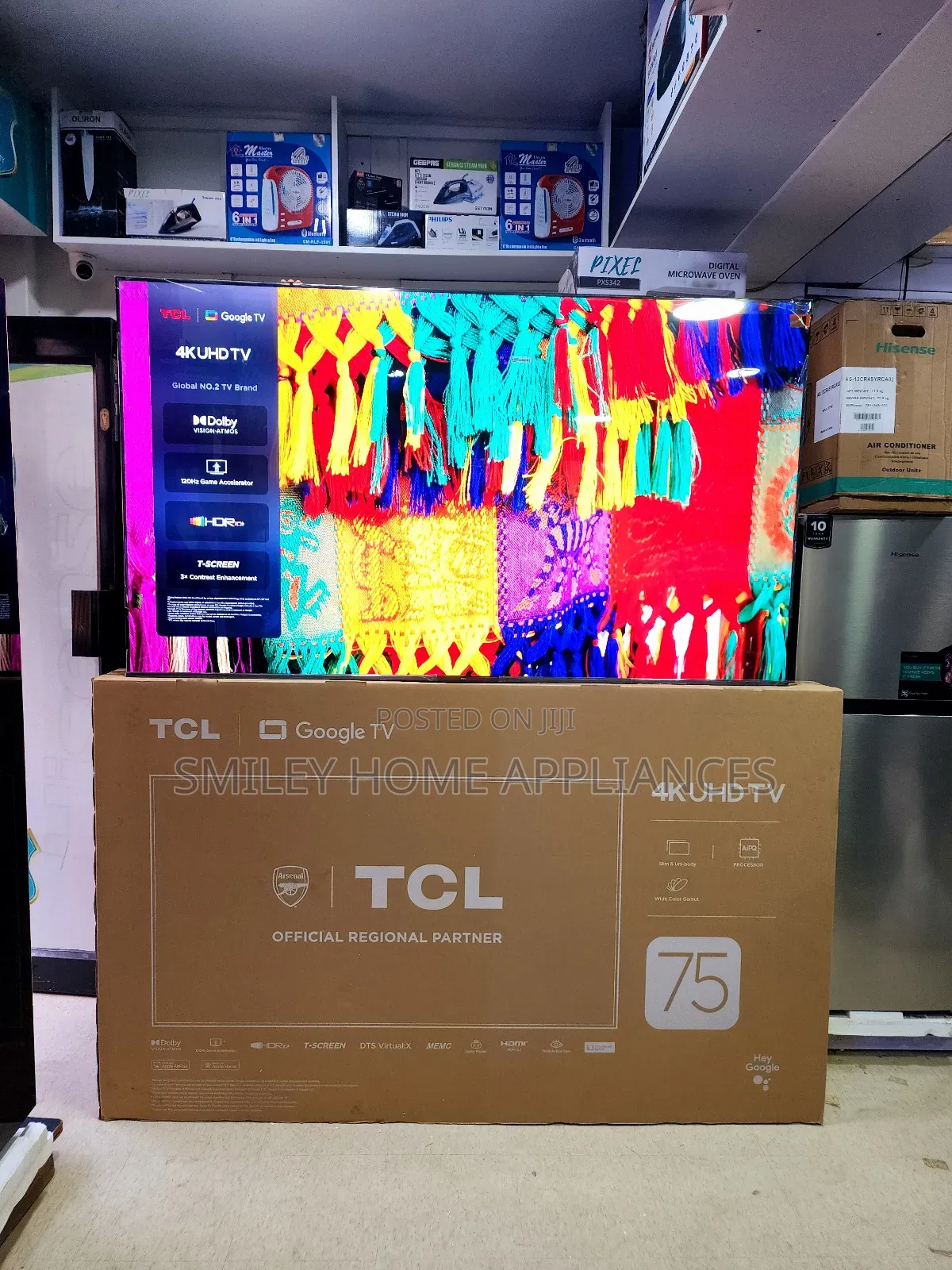 TCL 4KUHD 75inches Smart Tv