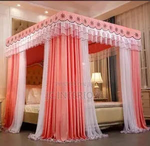 Mosquito Net With Curtains - Strong Poles