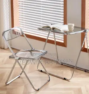 Foldable Acrylic Table SHD Chair Set