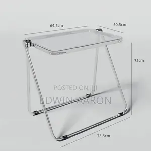 Foldable Acrylic Table SHD Chair Set