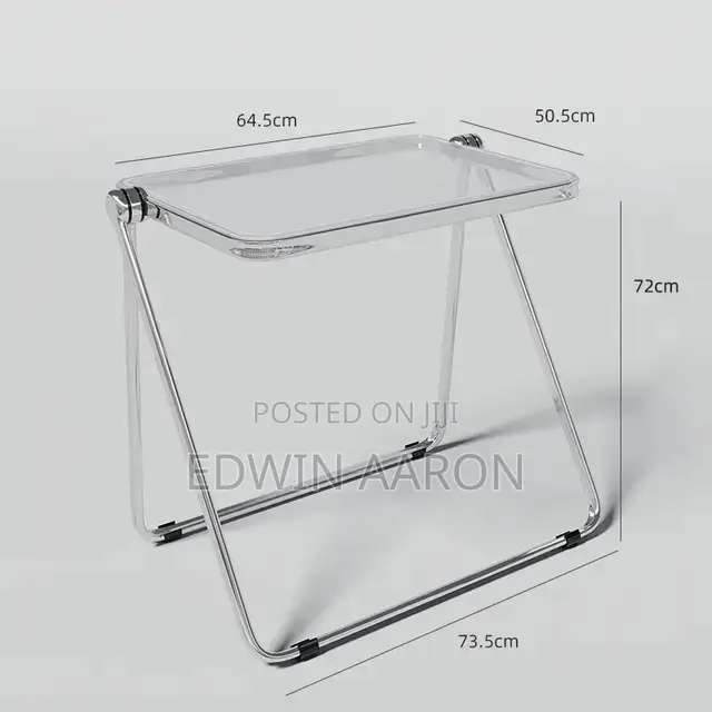 Foldable Acrylic Table SHD Chair Set