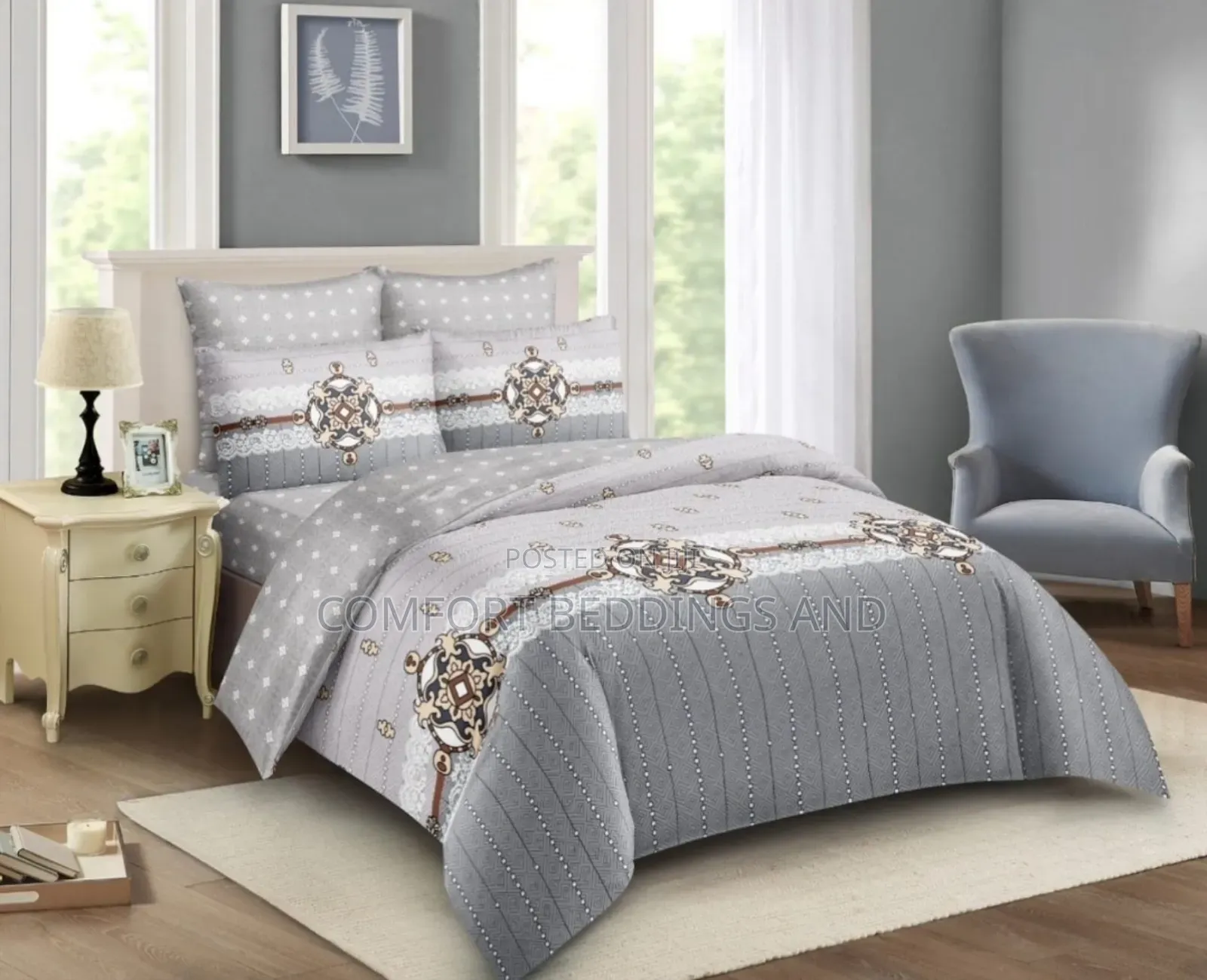 Bedcover 6*6 Gray
