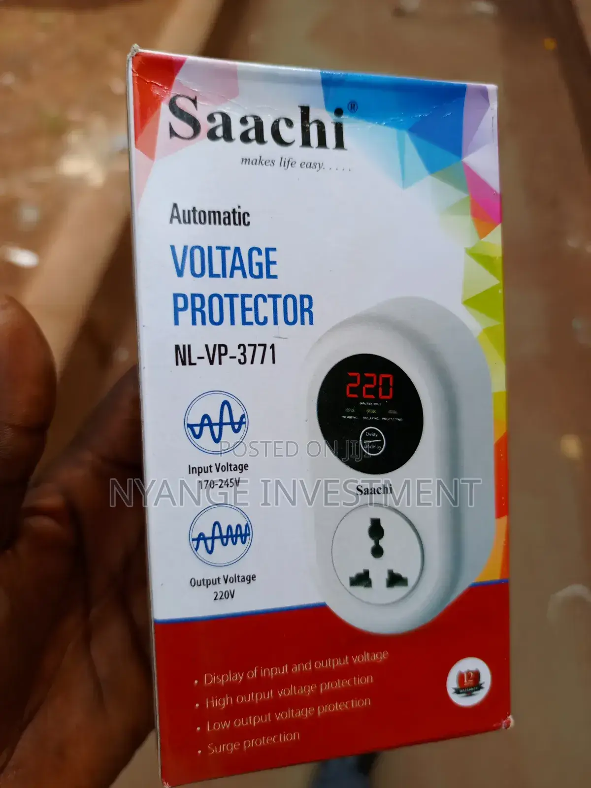 Saachi Automatic Voltage Protector. Fridge Guard
