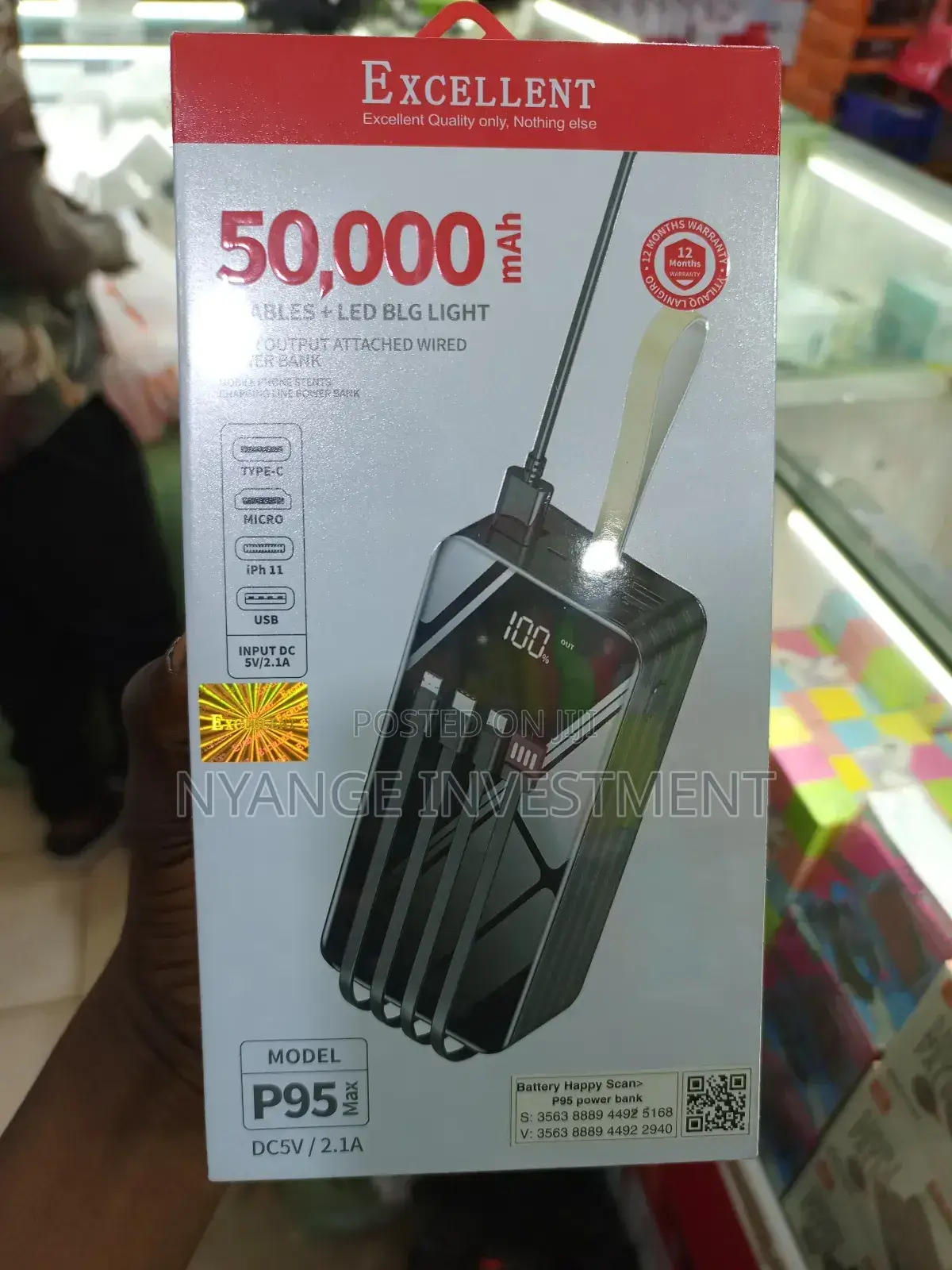 Power Bank. Excellent Power Bank 50000mah