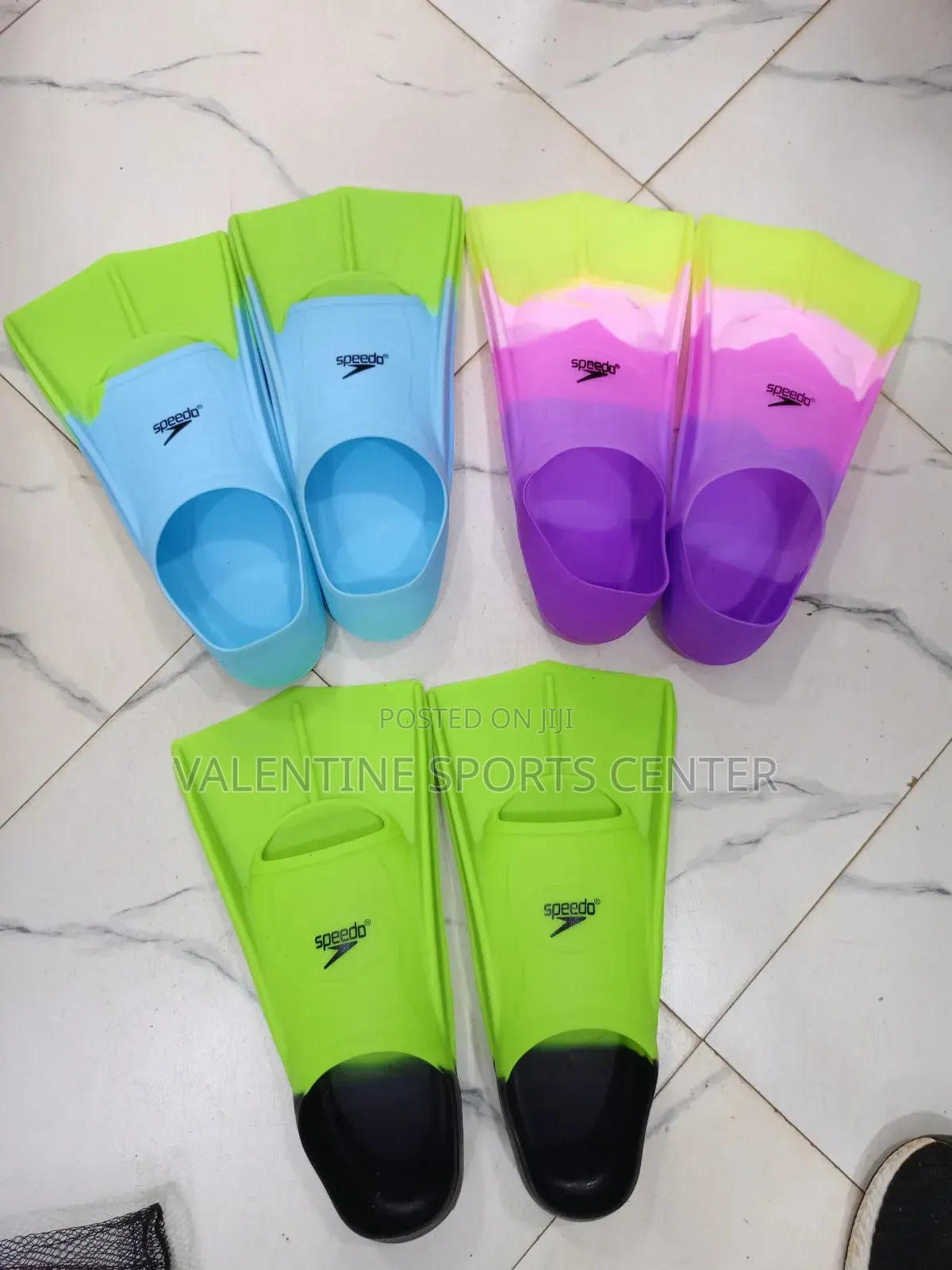 Swimming Flippers All Different Colors and Sizes