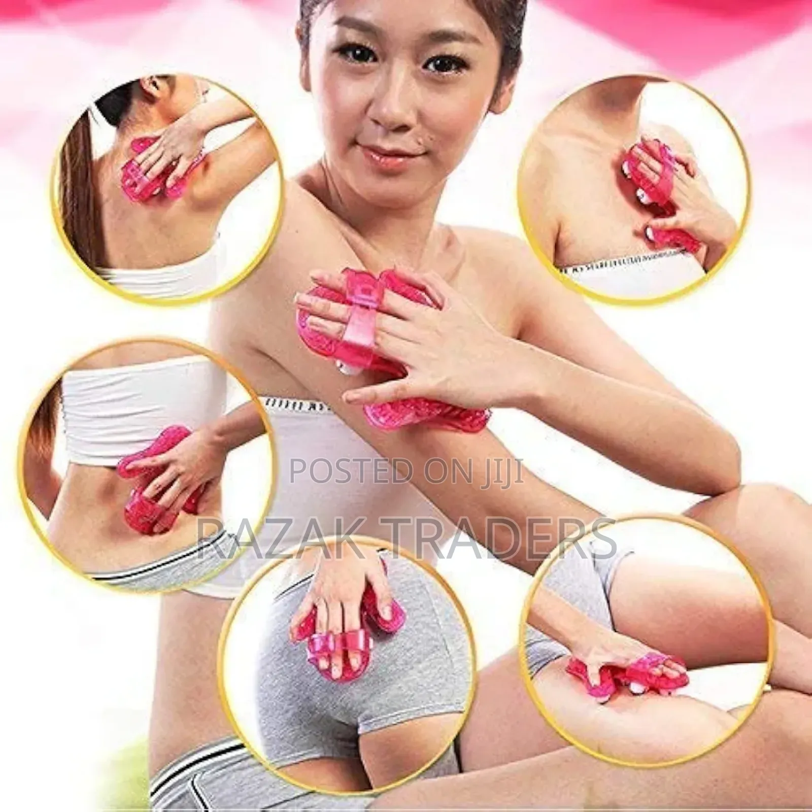 Handheld Massage Roller Glove Palm Shaped Massager Ball