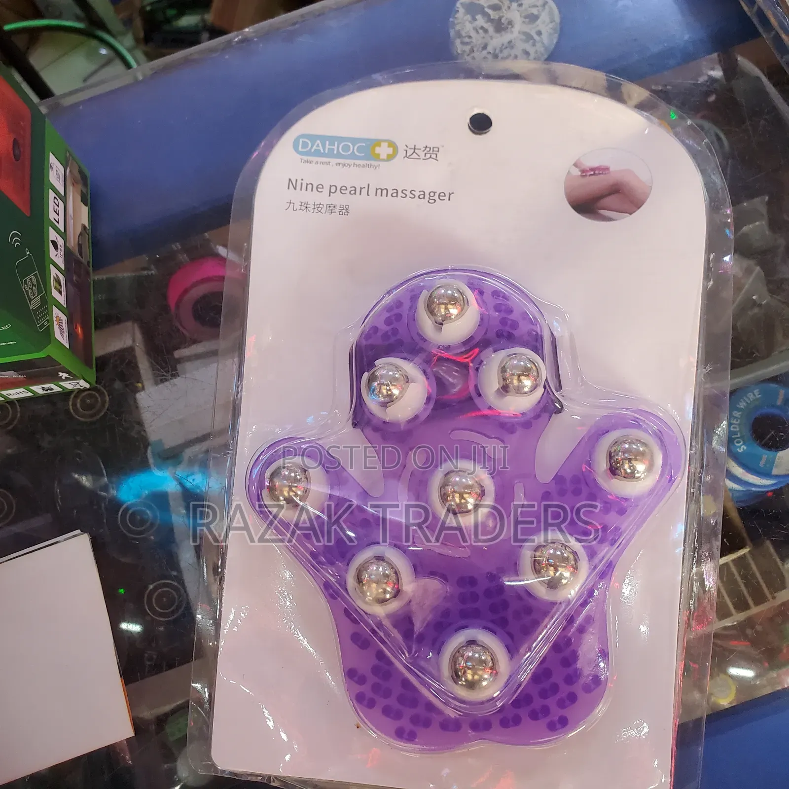 Handheld Massage Roller Glove Palm Shaped Massager Ball