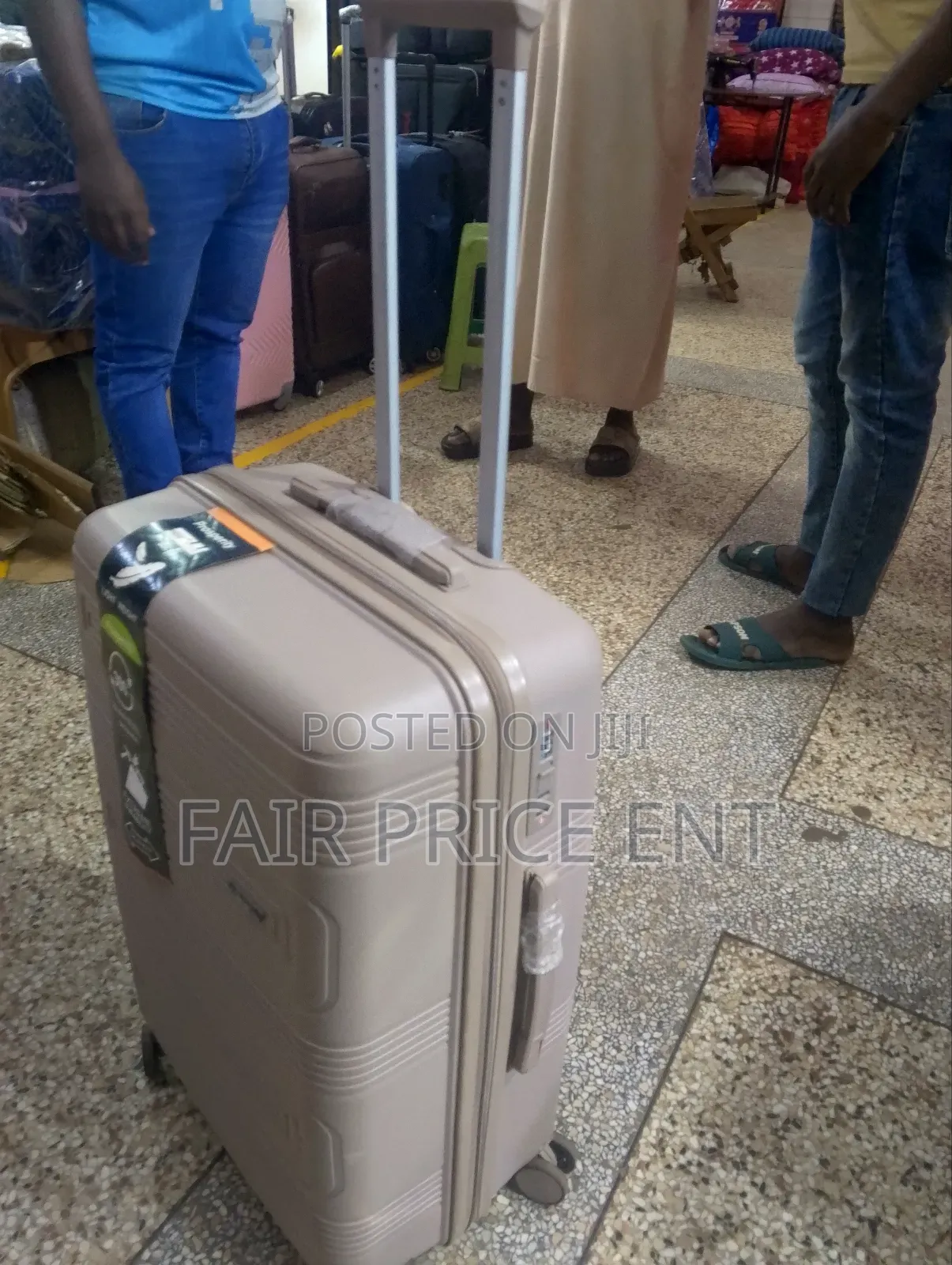 Rubber Plastic Suitcases. Medium. ( Gray)