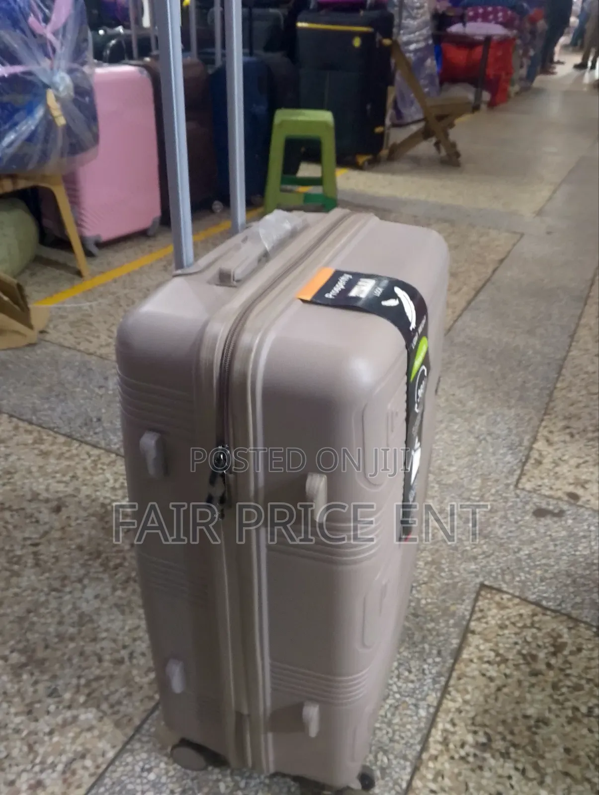 Rubber Plastic Suitcases. Medium. ( Gray)