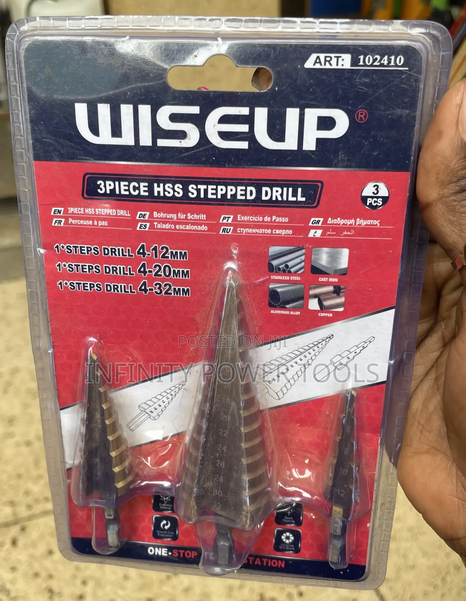 3pc HSS Stepped Drill