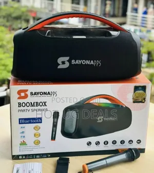 Sayonapps Wireless Subwoofer With Microphone Deep Bass