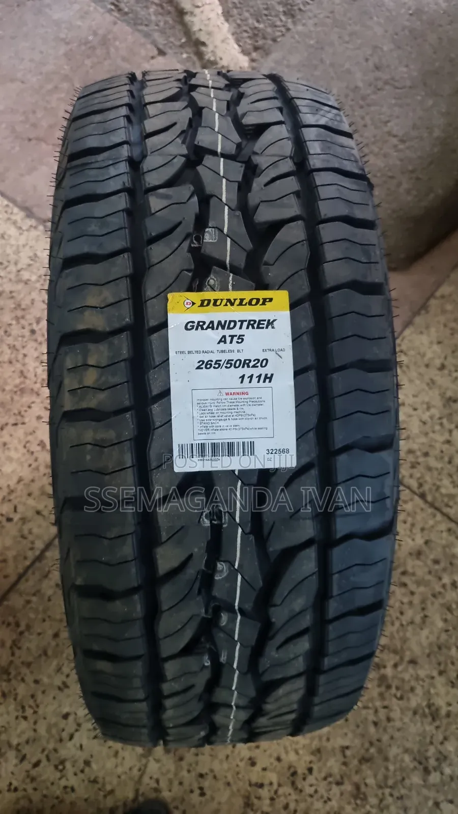 265/50r20 AT5 Offroad Dunlop