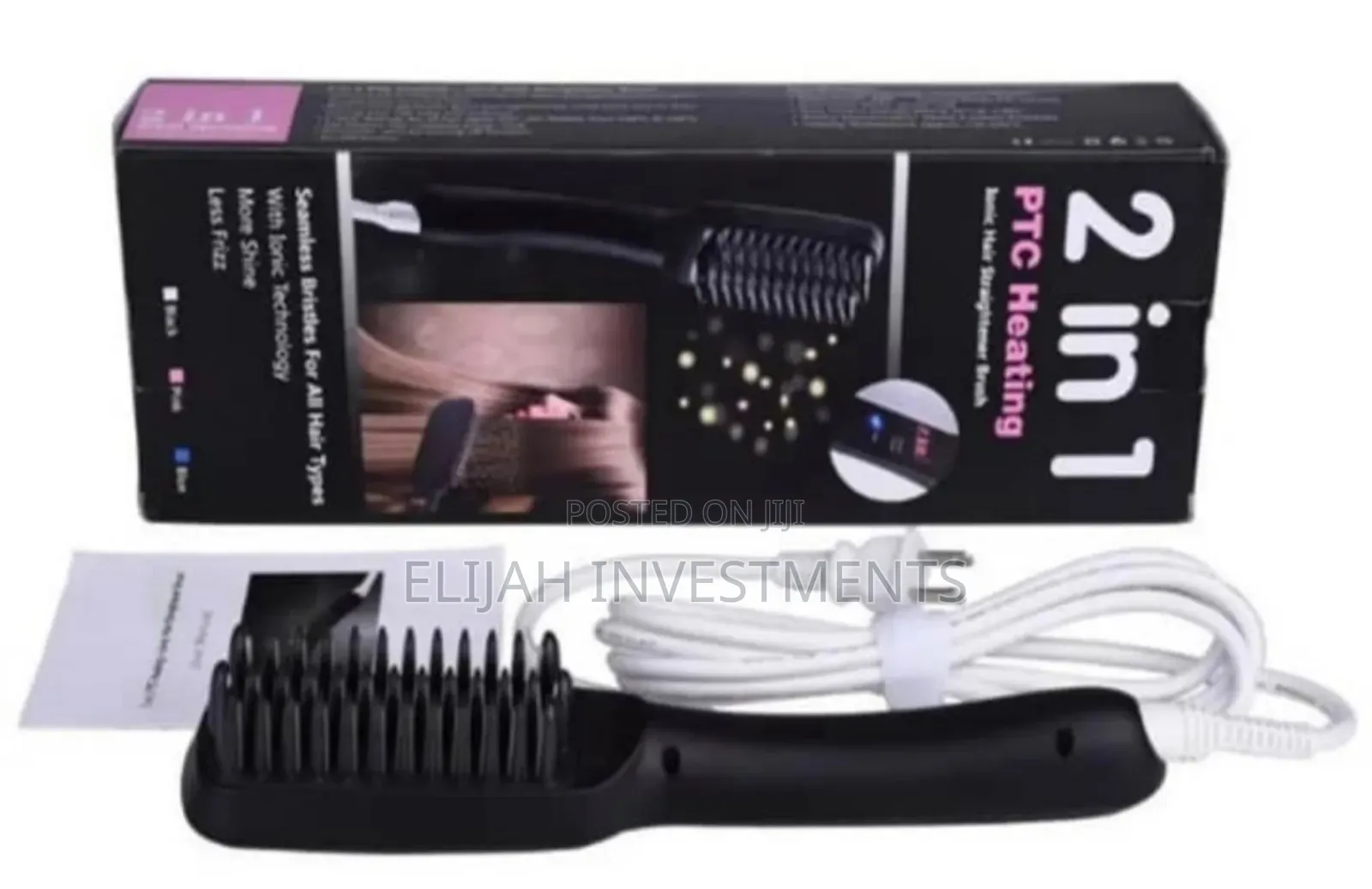 Great Looking Black 2in1hair Straightener Brush