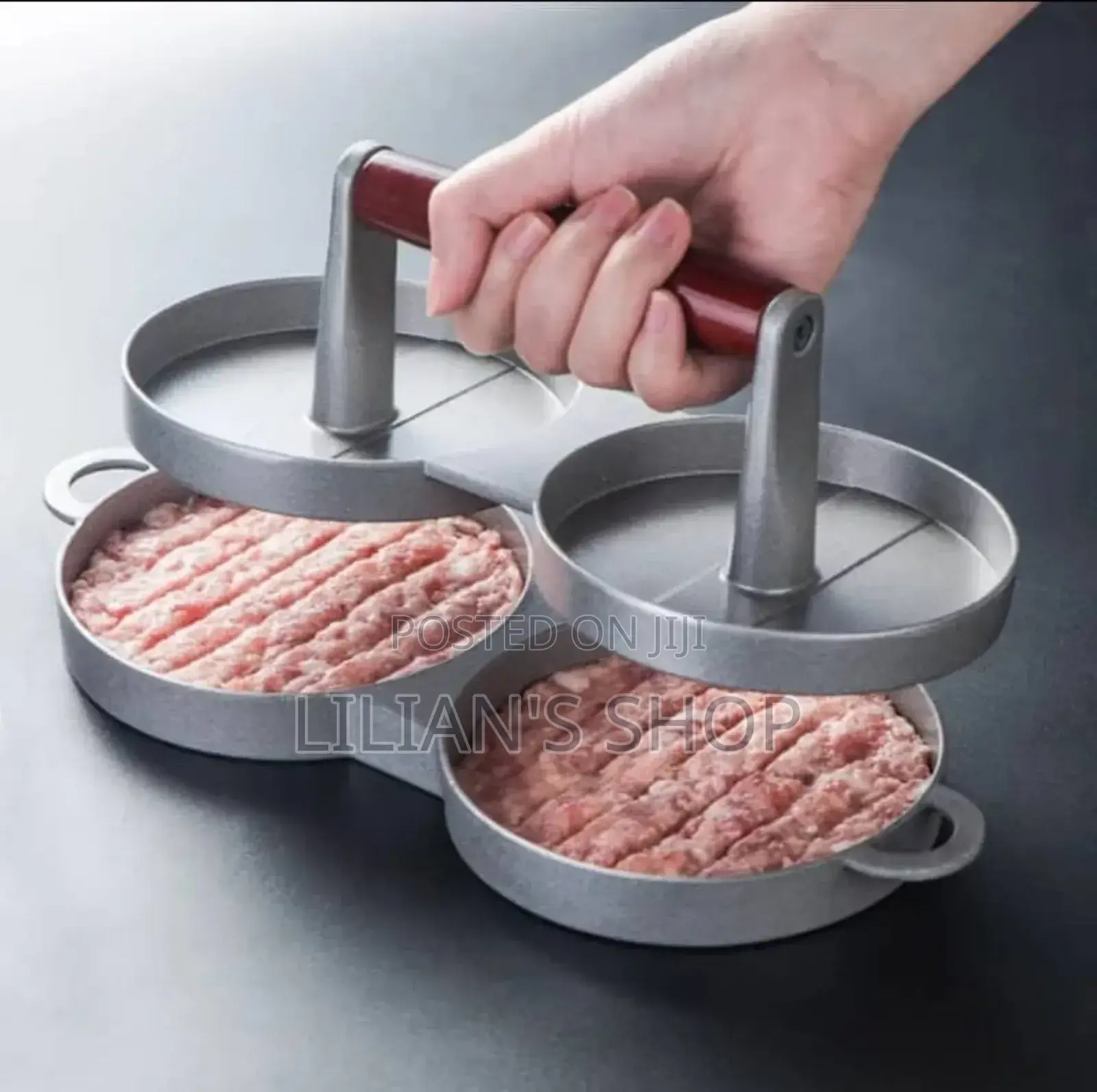 Aluminum Alloy Non Sticky Double Burger Press