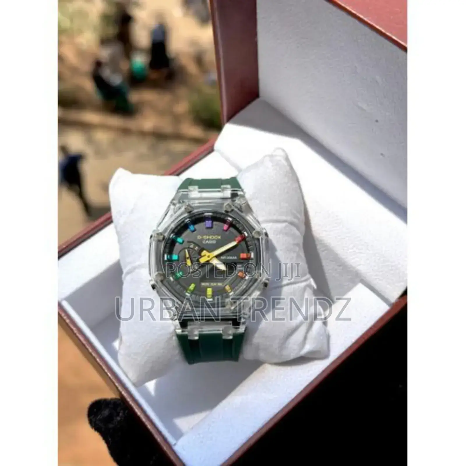 G-Shock Fashion Quartz Watch, Analog-Digital Display-Green