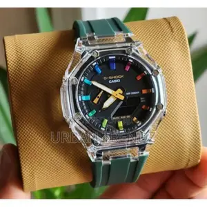 G-Shock Fashion Quartz Watch, Analog-Digital Display-Green