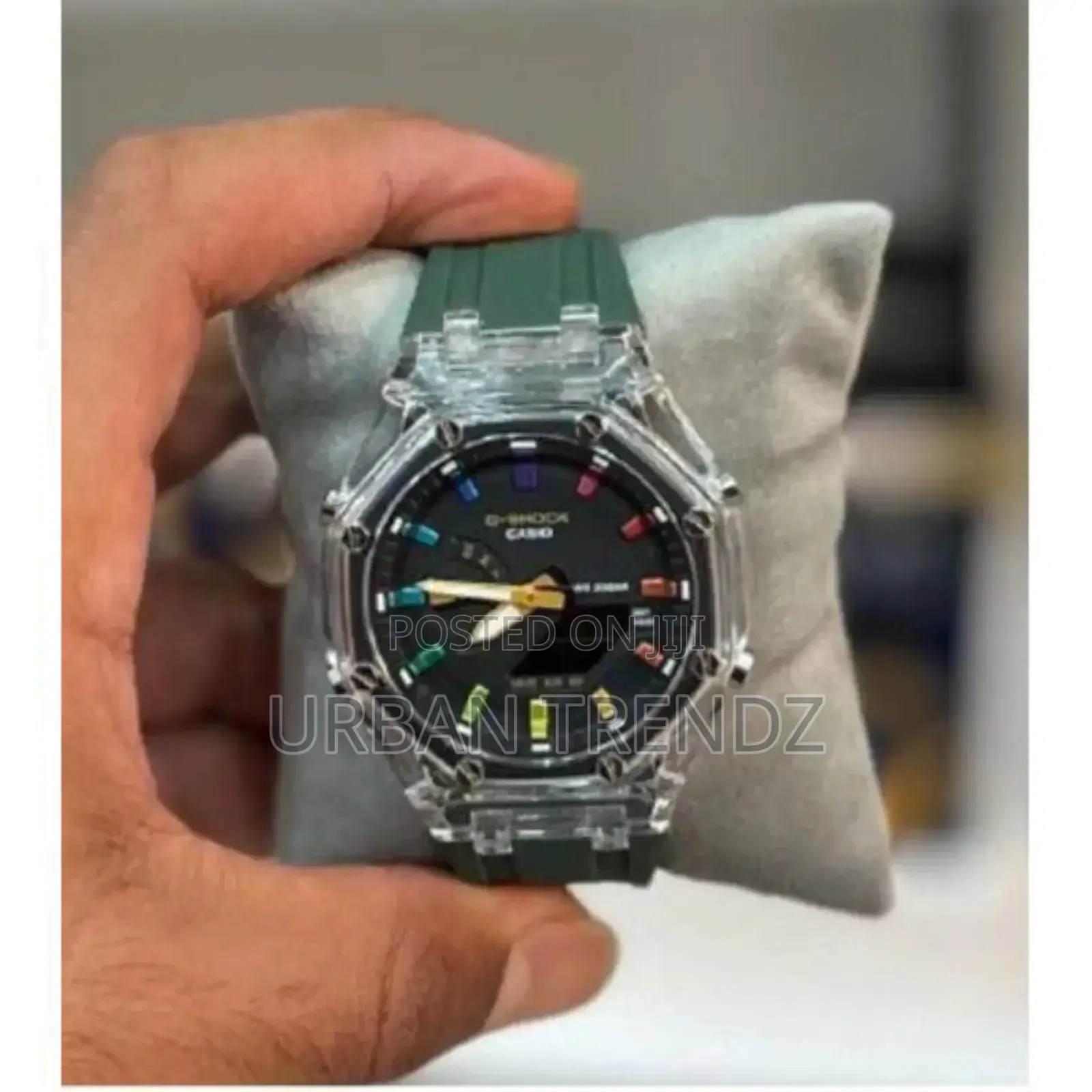 G-Shock Fashion Quartz Watch, Analog-Digital Display-Green
