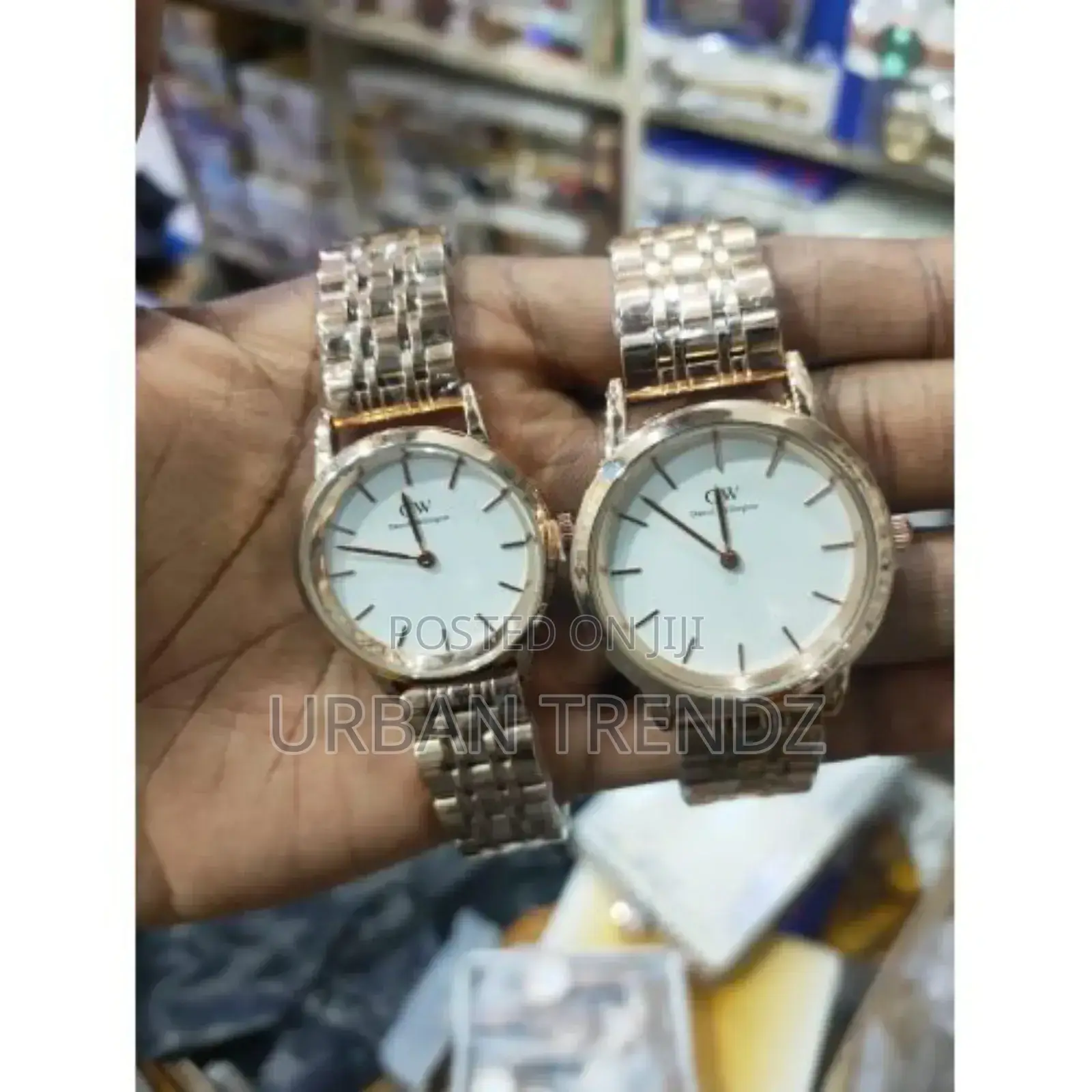 Daniel Wellington Chain Wristwatch for Couples-White