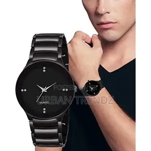 Fashion Analogue Full Black Dial Men's Watch