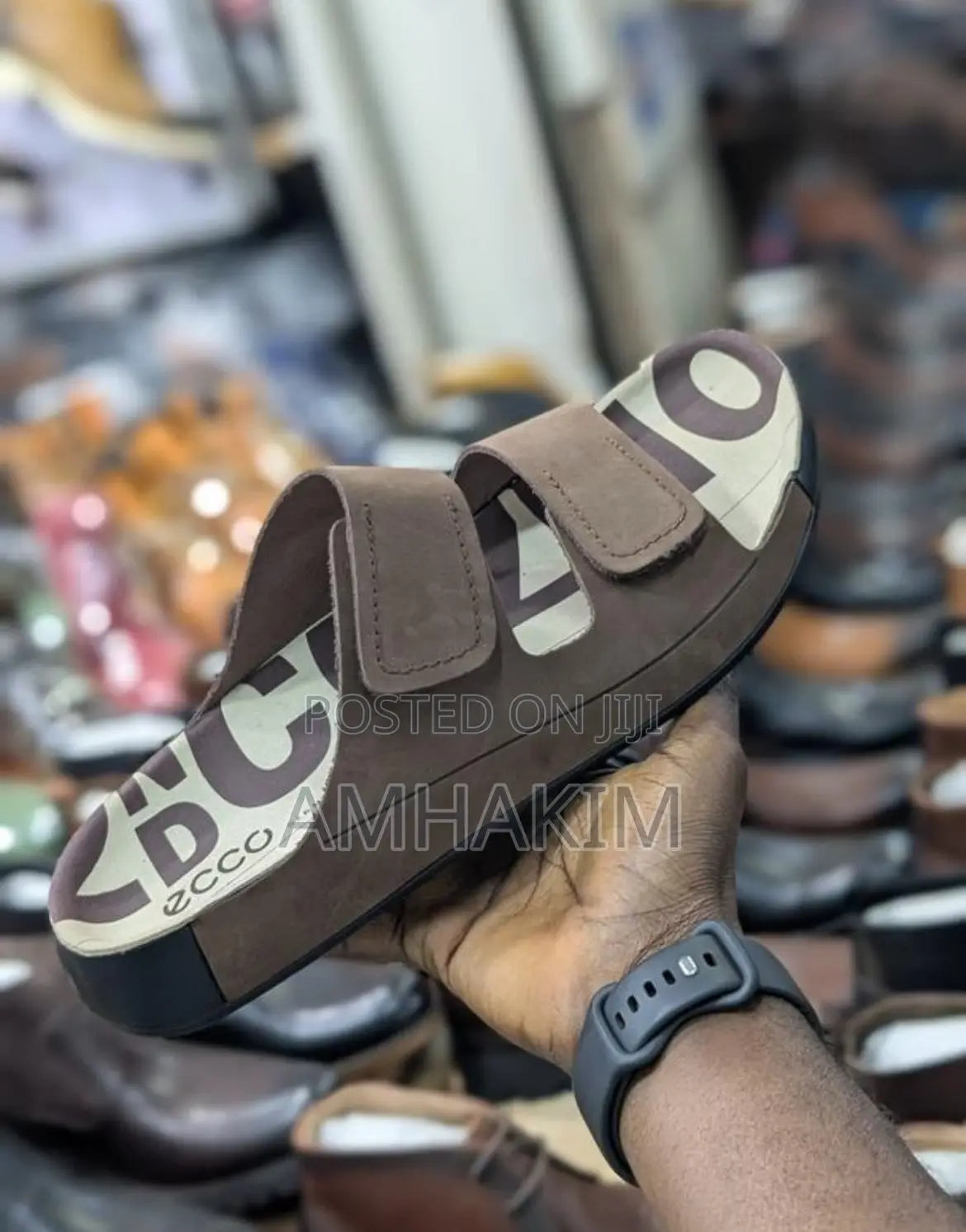 Classic Ecco Leather Sandals in Stock