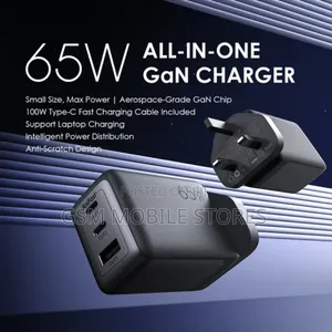 Oraimo Hypergan 65W Gan Wall Charger Kit With 100W CC Cable