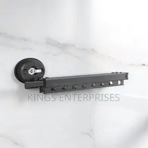 Vacuum Suck Cup Foldable Wall Mounted Clothes Drying Rack