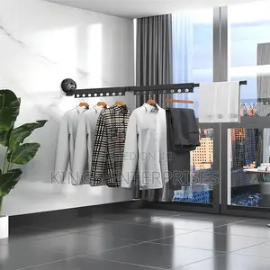 Vacuum Suck Cup Foldable Wall Mounted Clothes Drying Rack