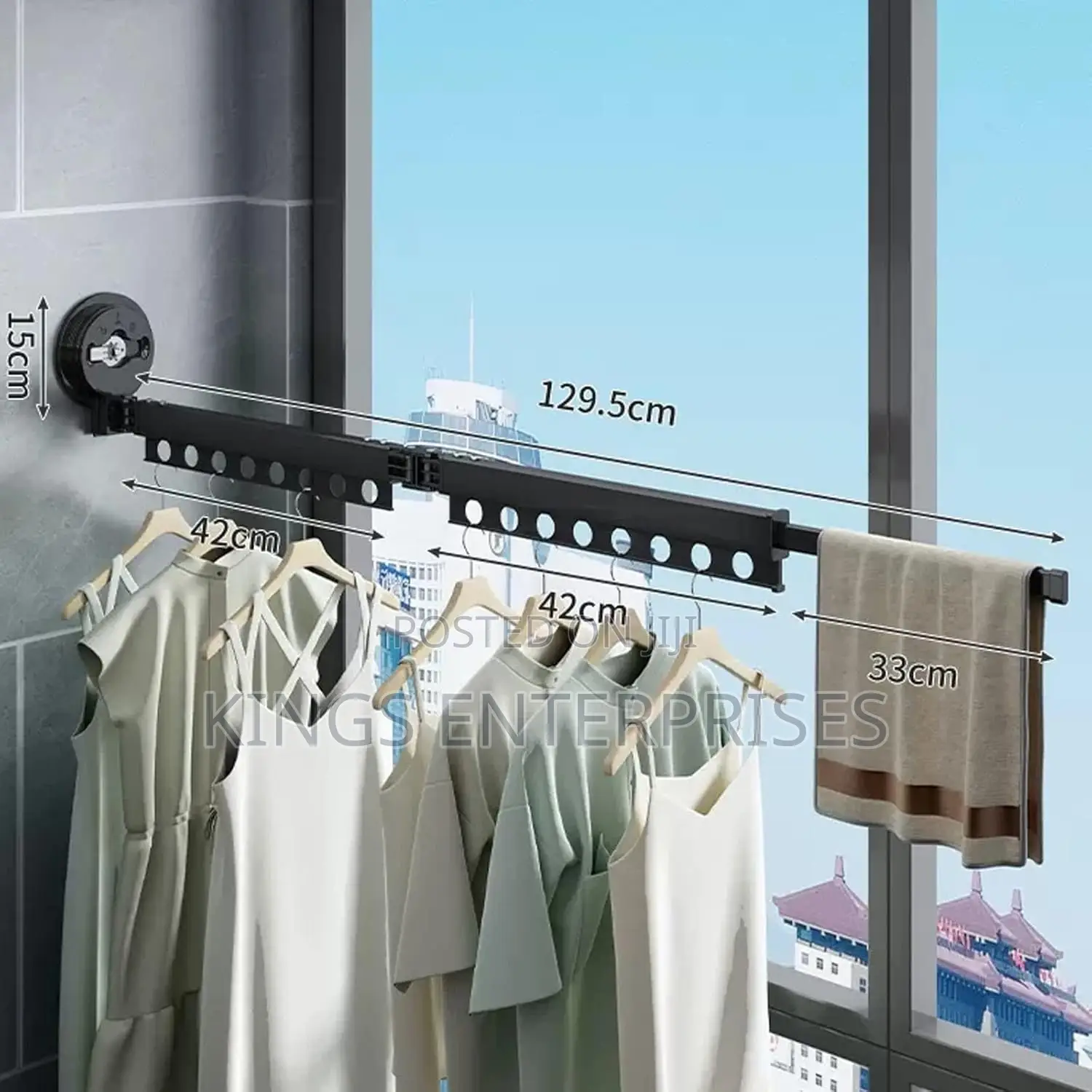 Retractable Folding Clothes Drying Rack