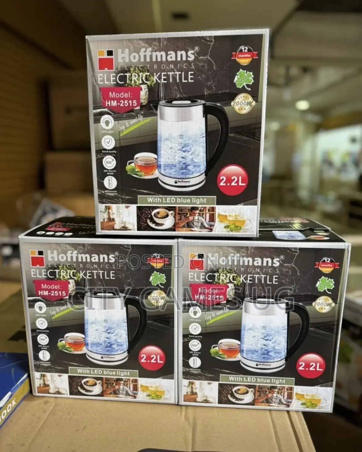Glass Kettle 2.2L
