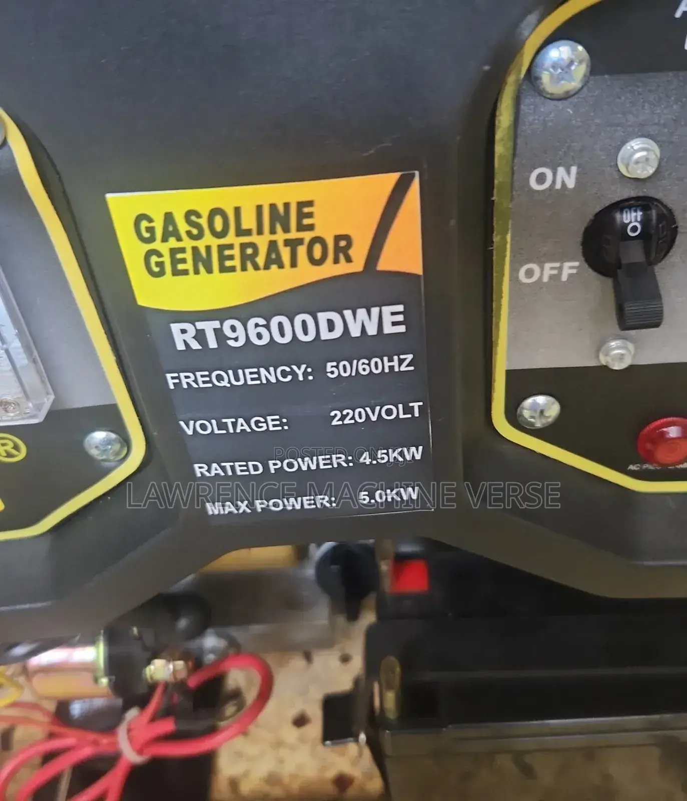 Gasoline Generator 5kva 7.5HP
