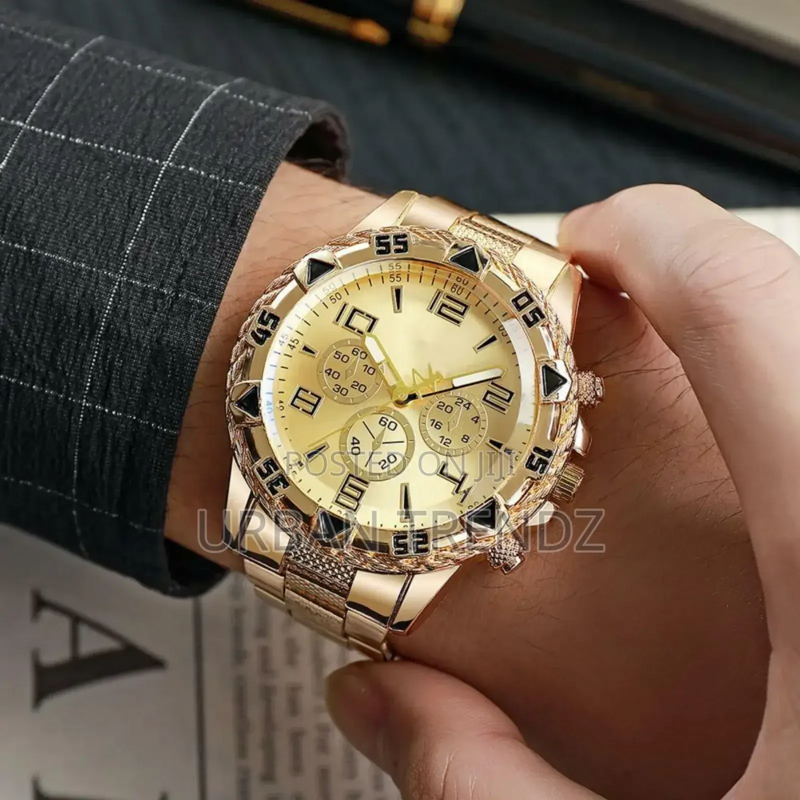 Quartz Movement Watch Quartz Watch Metal Strap Men Business
