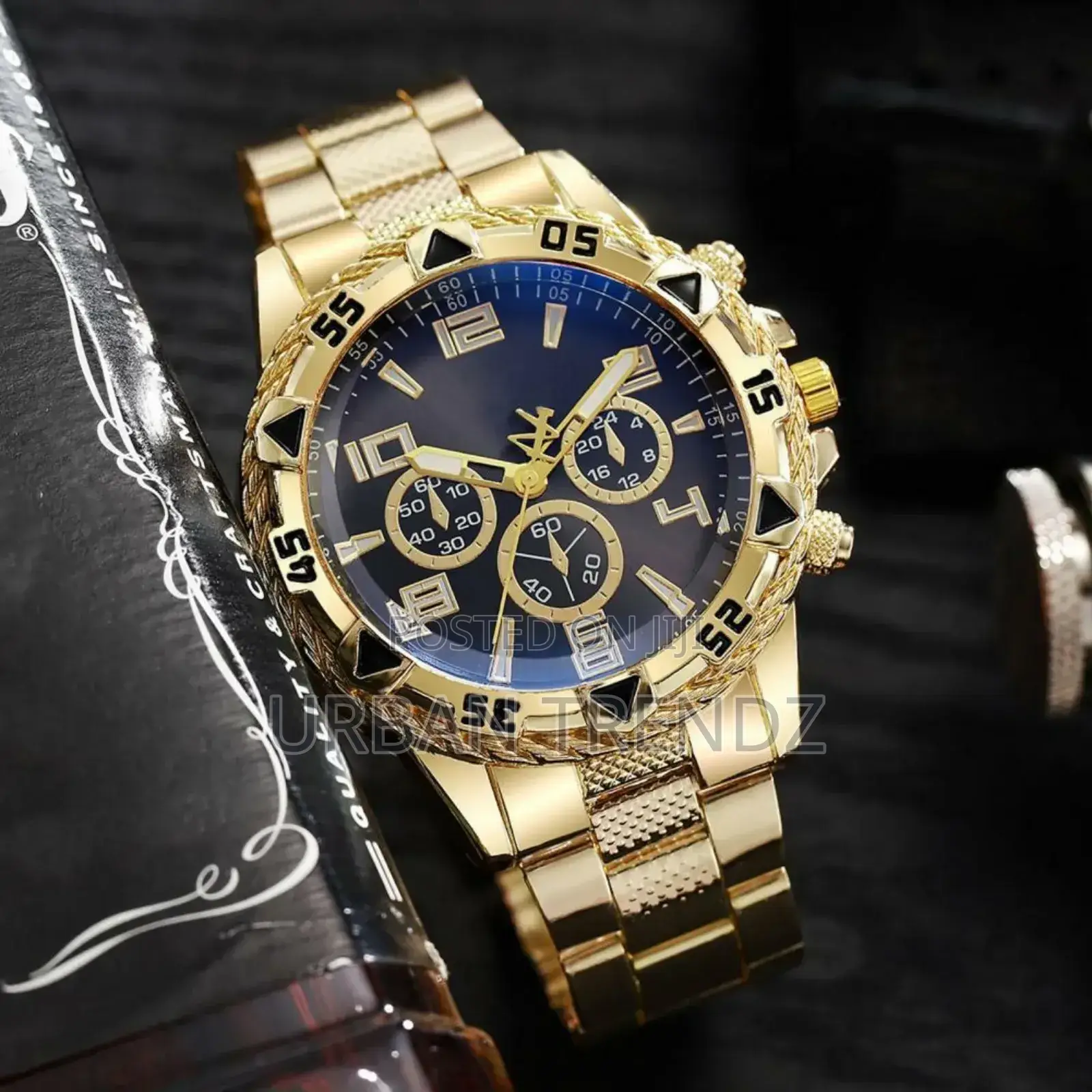 Quartz Movement Watch Quartz Watch Metal Strap Men Business