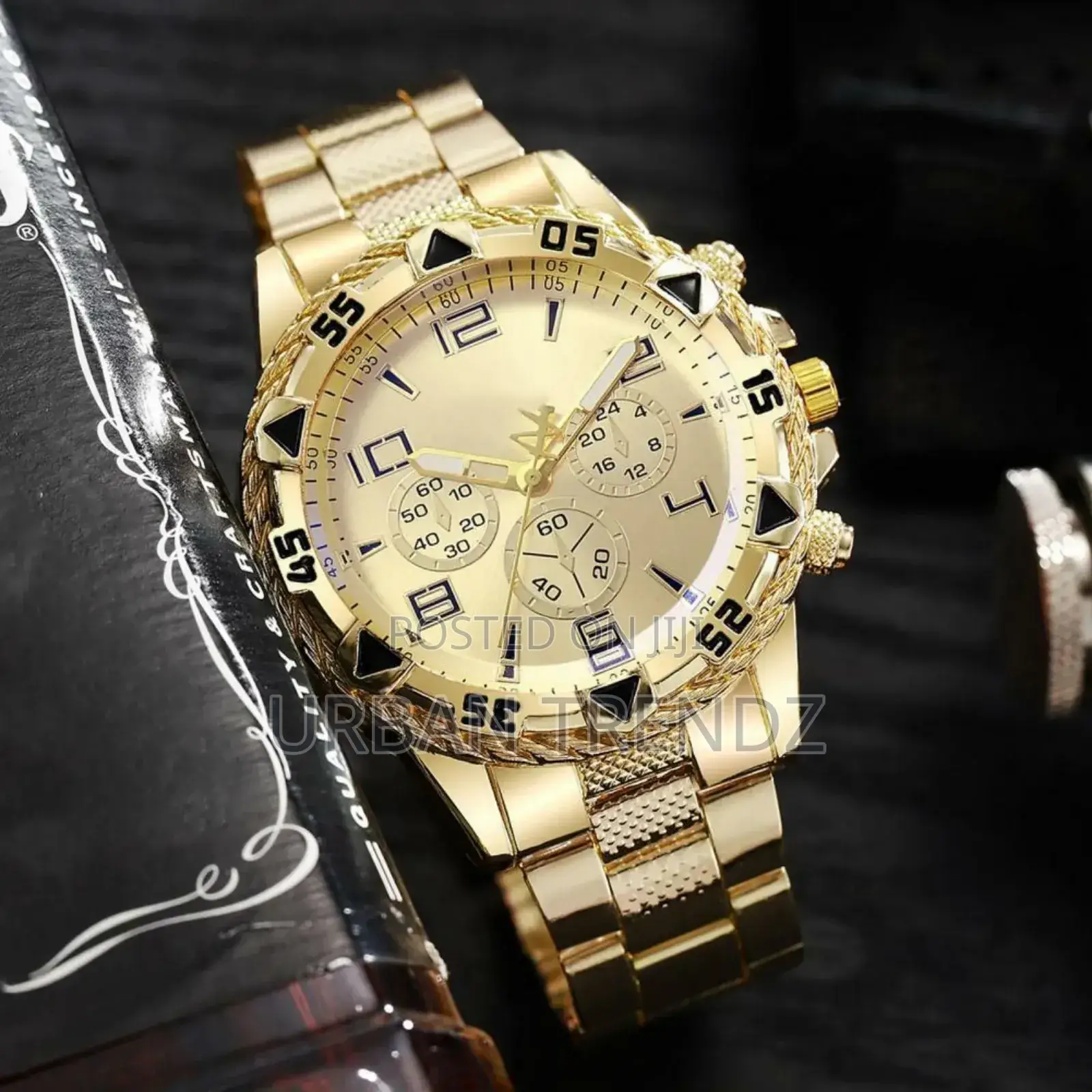 Quartz Movement Watch Quartz Watch Metal Strap Men Business